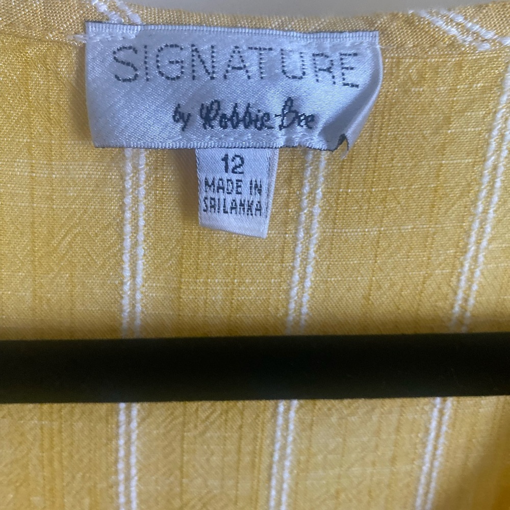 Yellow striped dress